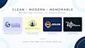 design a clean minimalist logo for your brand