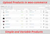 upload or import bulk products in woocommerce store