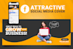 create a professional social media cover