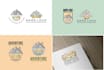 create a logo themed adventure, camping and the ocean