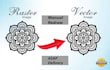 do manual vector tracing, convert jpg into vector in 1 hour