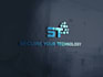 design modern tech startup technology and security logo