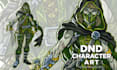 draw your dnd character art