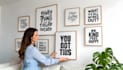 design unique typography posters, wall art, and word clouds