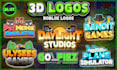 design a premium roblox logo for your roblox game or group