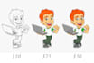 create stunning mascot design and cartoon character