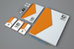 make business card with stationery items