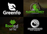 design creative lawn care and landscaping logo