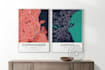 design city map poster or wall art print