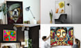 create realistic canvas and frame wall art mockups