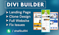 design or redesign your wordpress website using divi builder