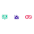 design flat, minimalist custom icons vector for web and app