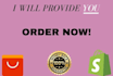 create shopify fashion store or website