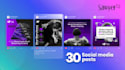 create stunning social media posts w curated content
