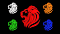 create a 3d rotating logo animation 360 seamless loop