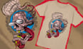 create graphic tshirt design by your request