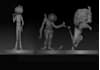 sculpt 3d model by your concept for 3d printing and games