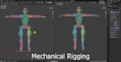 do professional blender 3d rigging, mechanical 3d rigging