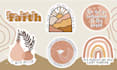 design cute motivational sticker for your business