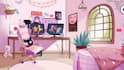 create 2d cartoon, game, video background illustration