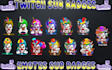 create 6 twitch sub badges 6 or twitch emotes in just 24 hur