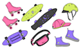 create hand drawn doodle illustrations, icons