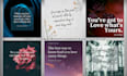 create 1000 quotes posts and reels with logo within 24hr