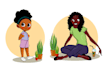 design 2d cartoon character