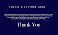 do female, author, photography, real estate, floral,  brand style signature logo