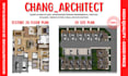 design black and white, color 2d floor plan, 2d site plan