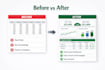 create a dynamic comparison chart