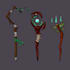 create 2d game asset, icons, objects, items