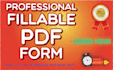 create professional fillable PDF form and PDF fillable form