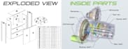 make exploded view image with bom for your product
