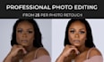 do portrait photo retouching and photoshop editing