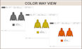 create detailed fashion design flat sketches and tech packs