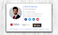 create a responsive, clickable HTML email signature