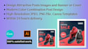 design product posters, cafe and restaurant posters, instagram posts