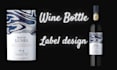 create a luxury wine bottle label design