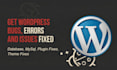 fix wordpress bugs, errors, plugin issues, ssl, speed and website problems