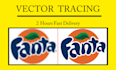 trace,convert,redraw,recreate logo or image in vector within 2 hrs