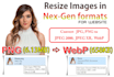 resize, crop, convert and optimize images for websites