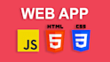 build web apps using vanilla javascript, HTML and CSS