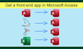 develop microsoft access front end for access, sql server or mysql