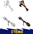 create miscellaneous, items and game assets