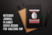 design motivational notebook, journal cover for KDP amazon or etsy