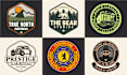 design vintage logo badge label patch emblem sticker stamp