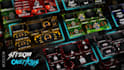design twitch logo, kick, twitch overlay stream animated overlay screens panel
