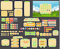 design games ui, gui backgrounds, menus and buttons