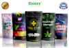 do packaging design for pouch, mylar bag, and cbd products label design